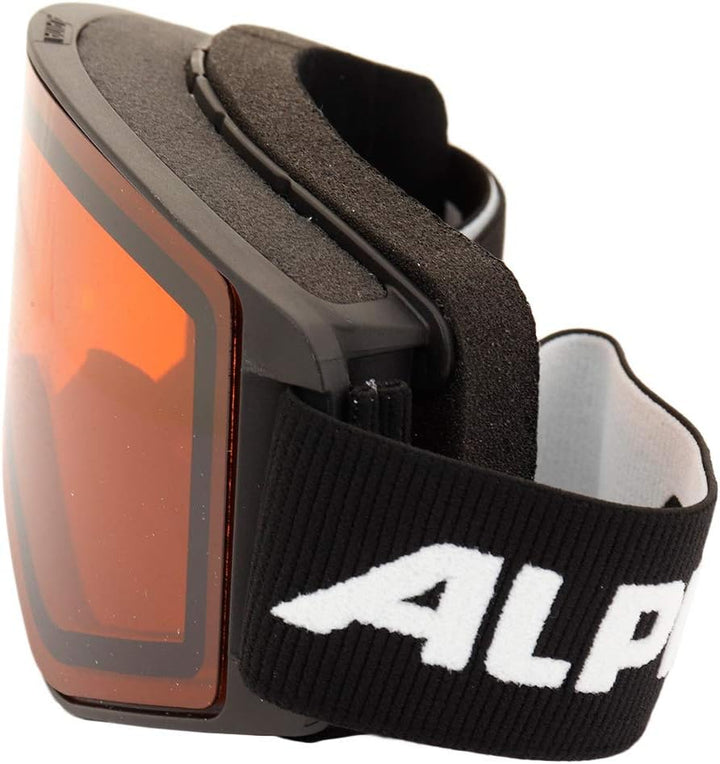 ALPINA Unisex Narkoja Dh Skibrille (1er Pack) Einheitsgrösse Schwarz-Orange, Einheitsgrösse Schwarz-