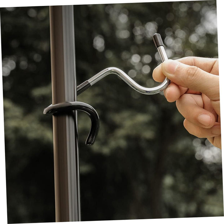 HEMOTON Laternenhaken Für Zeltstangen 3 Stück Camping Haken Ohne Bohren Universal Aufhänger Für Outd