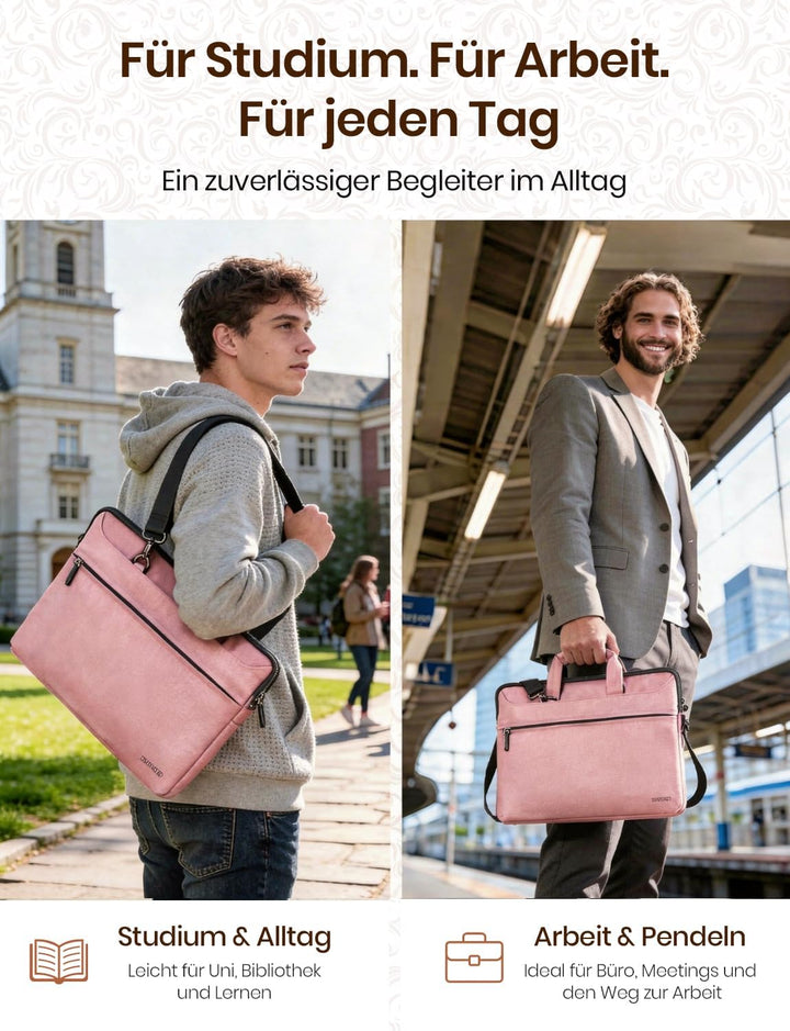 DOMISO Laptoptasche 14 zoll Laptop Tasche Notebook Tasche Laptop Bag für 14 Zoll HP Lenovo Dell XPS