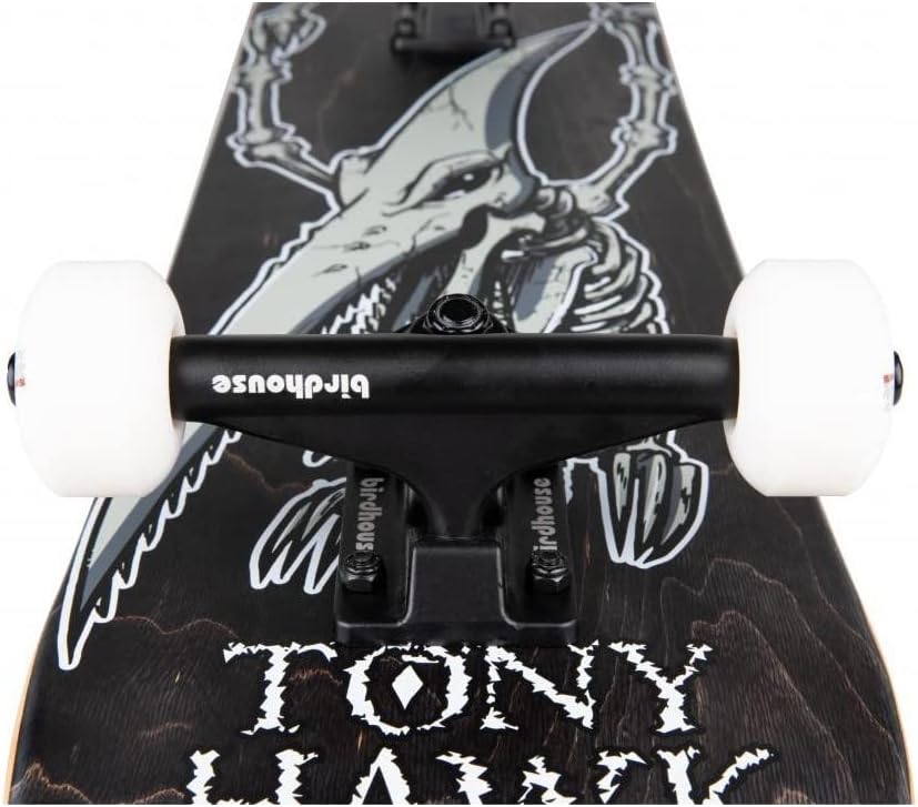 Birdhouse Stage 3 Hawk Pterodactyl Skateboard, 19 cm, Schwarz