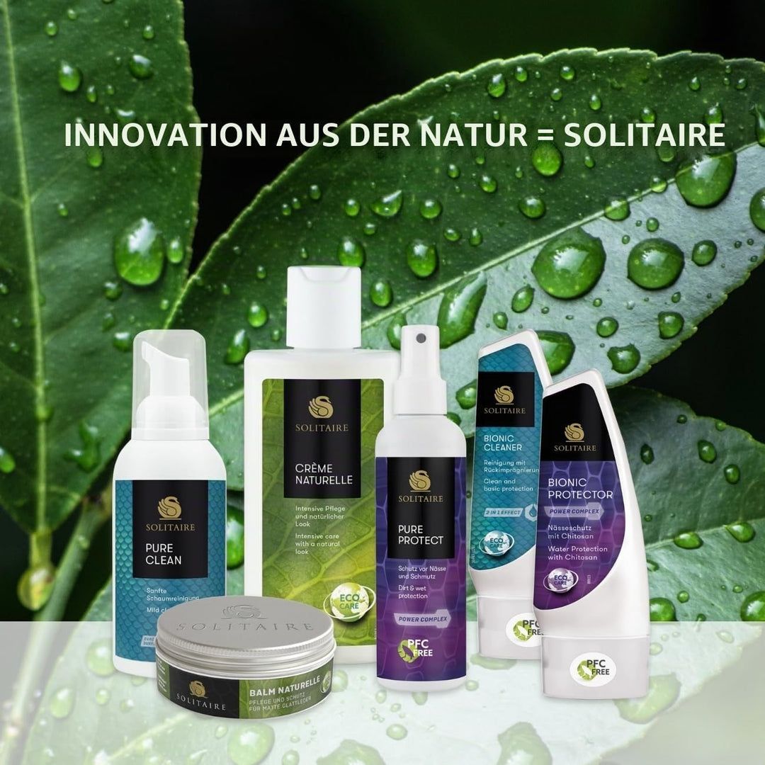 Eco Care Set– Schuhpflegeset mit natürlichen Inhaltsstoffen inkl. tiefenwirksamer Schuhreiniger, rei