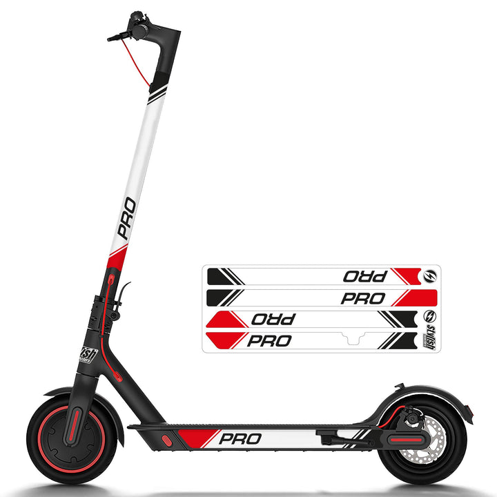 Aufkleber für Xiaomi M365, STYLISH Scooters Reflektierende Aufkleber für Elektroroller (schwarz)