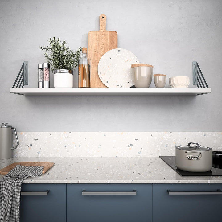 2 x sossai® Design Regalträger Truss | Regalwinkel | Wandhalterung für Regalbrett | Grösse: 250 x 25
