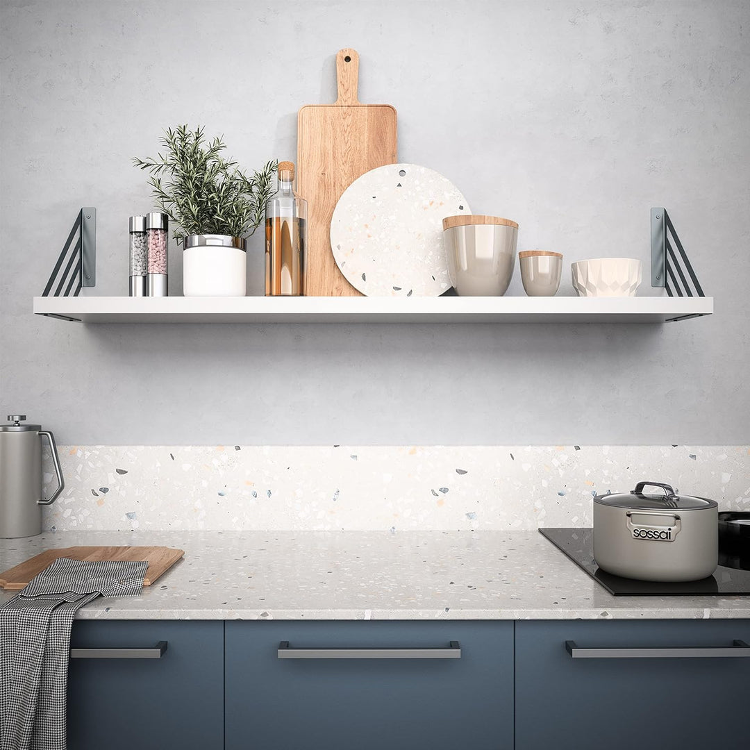 2 x sossai® Design Regalträger Truss | Regalwinkel | Wandhalterung für Regalbrett | Grösse: 250 x 25