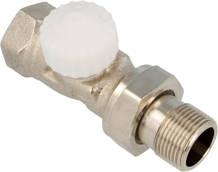 TA Heimeier Thermostat-Unterteil V-exakt II RG vernickelt Durchgang 3/4 Zoll kvs 0,86, 3712-03.000