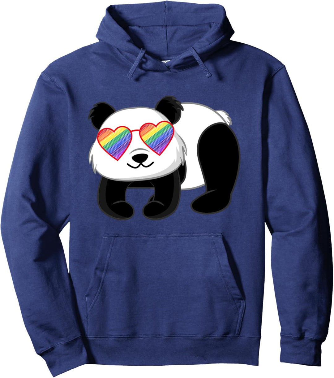 Gay Panda Queer Pride Zeug für Teen Girls LGBTQ Rainbow Pullover Hoodie