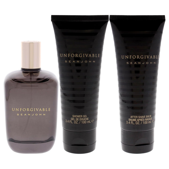 Sean John Unforgivable for Men 3 Pc Gift Set 1 stück (1er Pack), 1 stück (1er Pack)