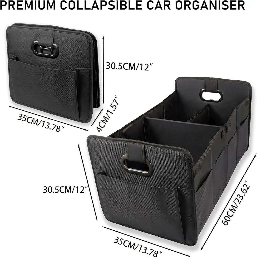 Kofferraum Organizer Auto Faltbare Kofferraumtasche mit verstärktem Boden & stabilen Tragegriffen Gr