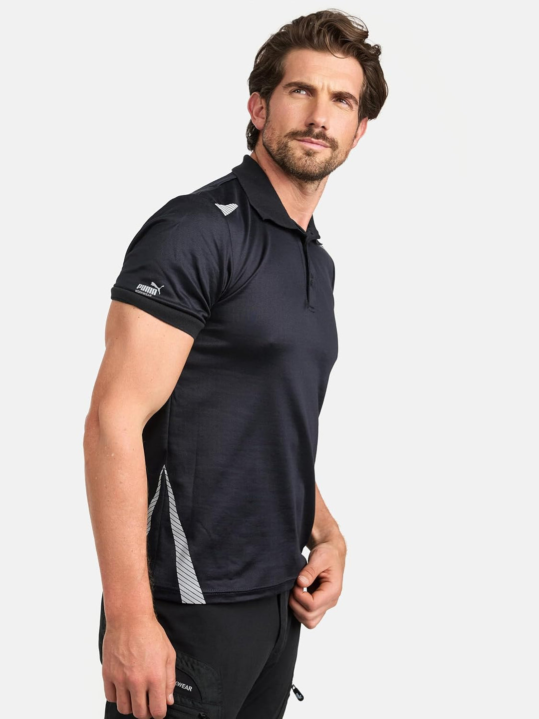 PUMA Workwear – Premium Poloshirt Herren – Funktionsshirt mit Reflektoren – Arbeitsshirt für Handwer