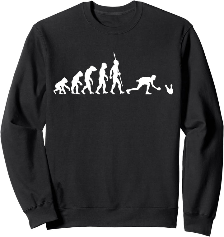 Kegeln Sport Evolution Kegelverein Fun Lustig Kegel Verein Sweatshirt