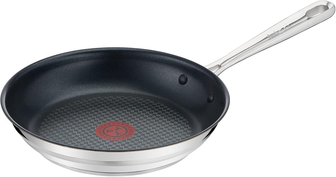 Tefal Jamie Oliver Brushed 3-teiligiges Pfannenset E011S3.VEG | Bestehend aus Pfanne 20cm + 24cm + 2