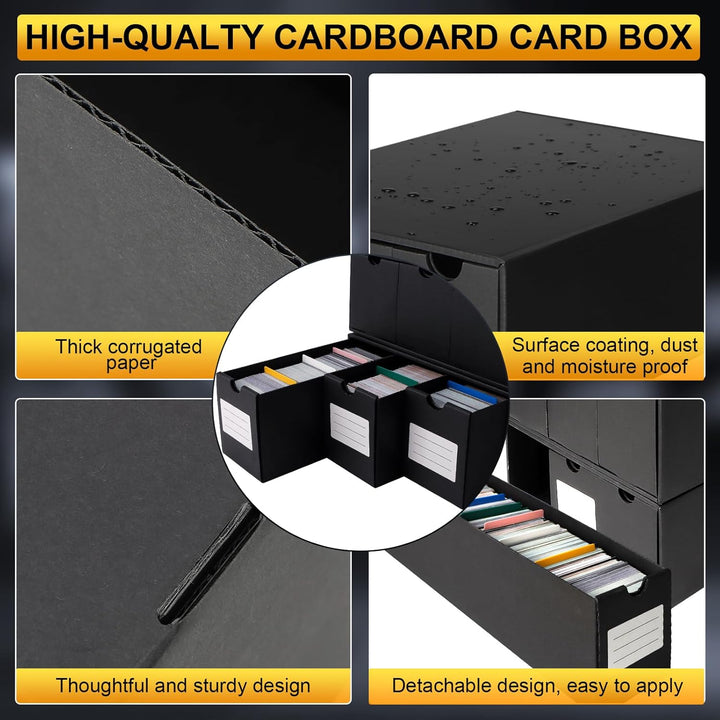 HIMOMO Sammelkarten-Aufbewahrungsbox für 14000+ Trading Card Karten, Karten Aufbewahrungsbox mit 48