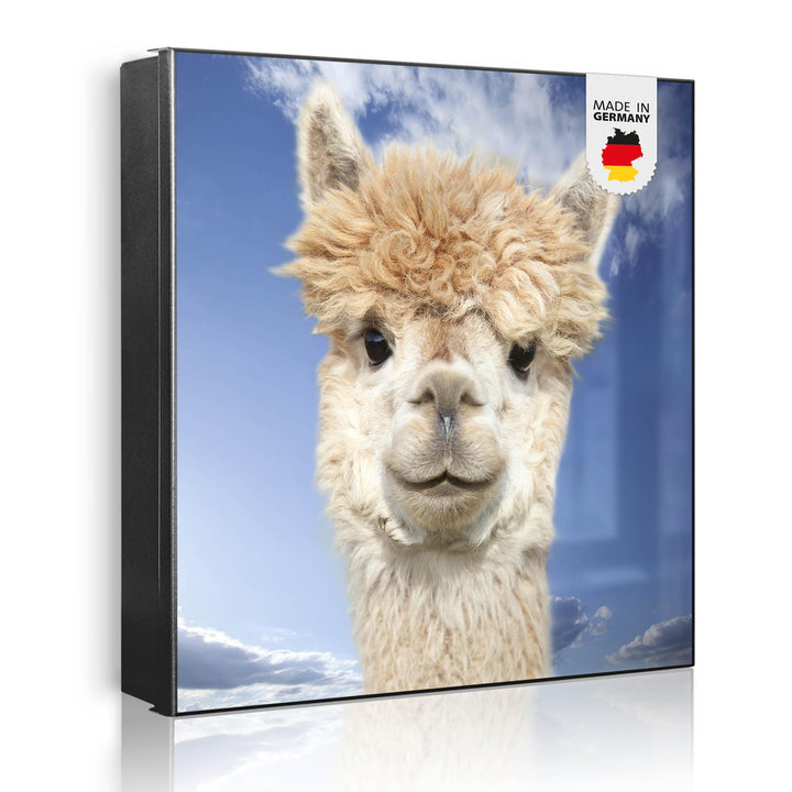 banjado Grosser Schlüsselkasten Metall - Schlüsselbox 30x30cm mit 32 Haken - Schlüsselkasten modern
