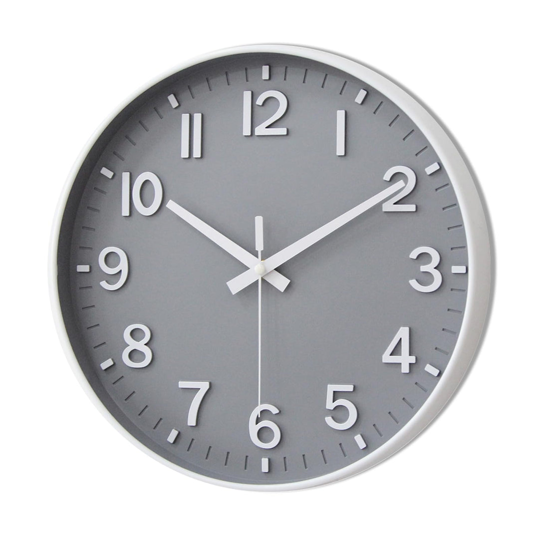 HZDHCLH Funkuhr 30 cm Grosses Ziffernblatt Wanduhr Geräuschlos,Geeignet für Schule, Zuhause, Wanddek