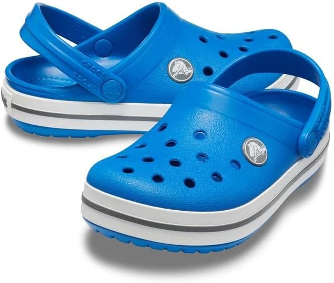 Crocs Unisex Kinder Crocband Clog KidsClogs 19/20 EU Bright Cobalt Charcoal, 19/20 EU Bright Cobalt