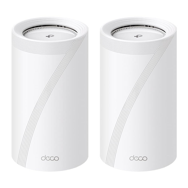 TP-Link Deco BE85 Wi-Fi 7 Mesh WLAN-Set, BE19000 Tri-Band-Router und Repeater (10 Gbit/s Ethernet/Gl