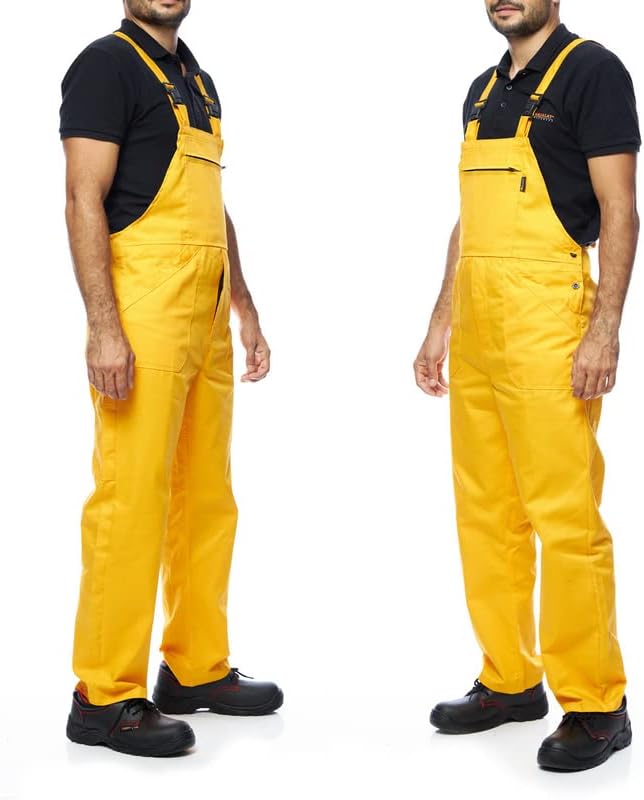Mazalat Lange Latzhose mit Multifunktionstaschen Berufsbekleidung für Handwerker, Maurer, Dachdecker