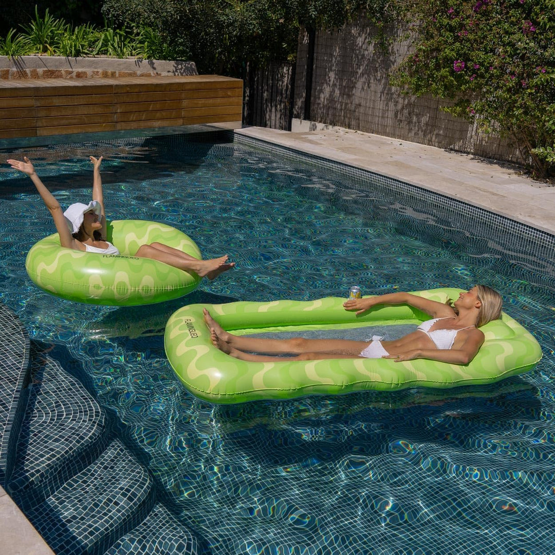 Flamingueo Luftmatratze Pool - Wassermatratze, Schwimmmatratze, Luftmatratze Strand, Wasserhängematt