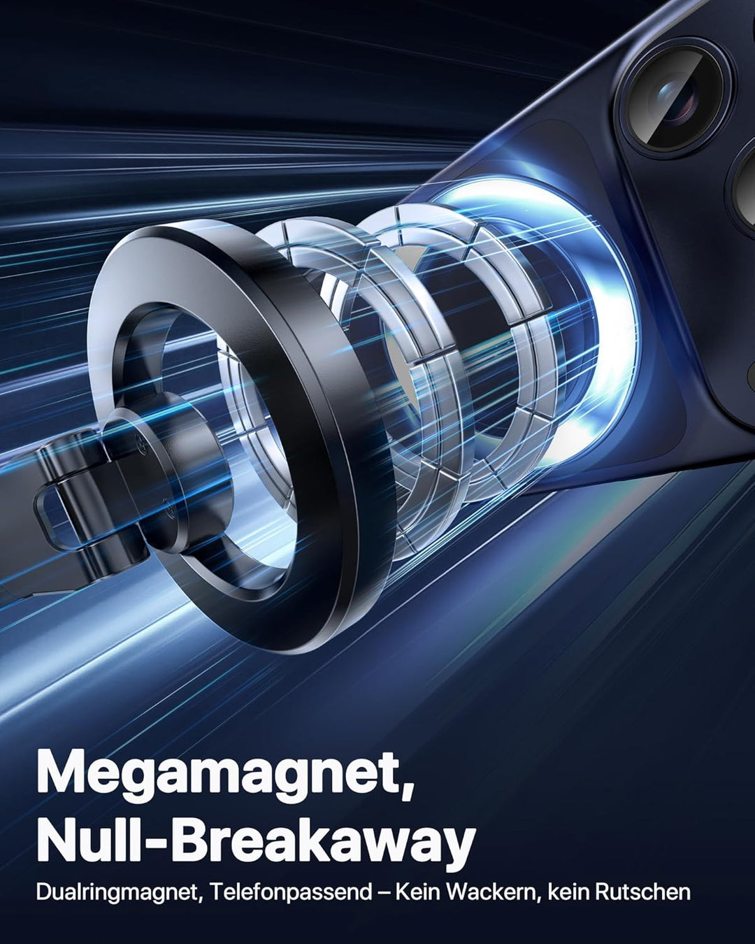 Miracase Vakuum Handyhalterung Auto für Magsafe Autohalterung [24 XN55 Magneten & Stärkster Gel ] 36