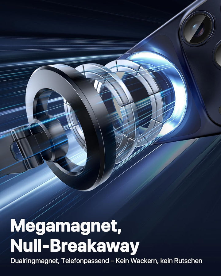 Miracase Vakuum Handyhalterung Auto für Magsafe Autohalterung [24 XN55 Magneten & Stärkster Gel ] 36