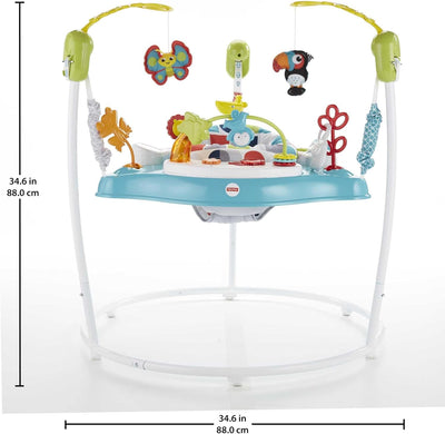 Fisher-Price GWD42 - Jumperedoo, 360-Grad-Drehspass mit fröhlicher Musik, Lichtern und Geräuschen, f