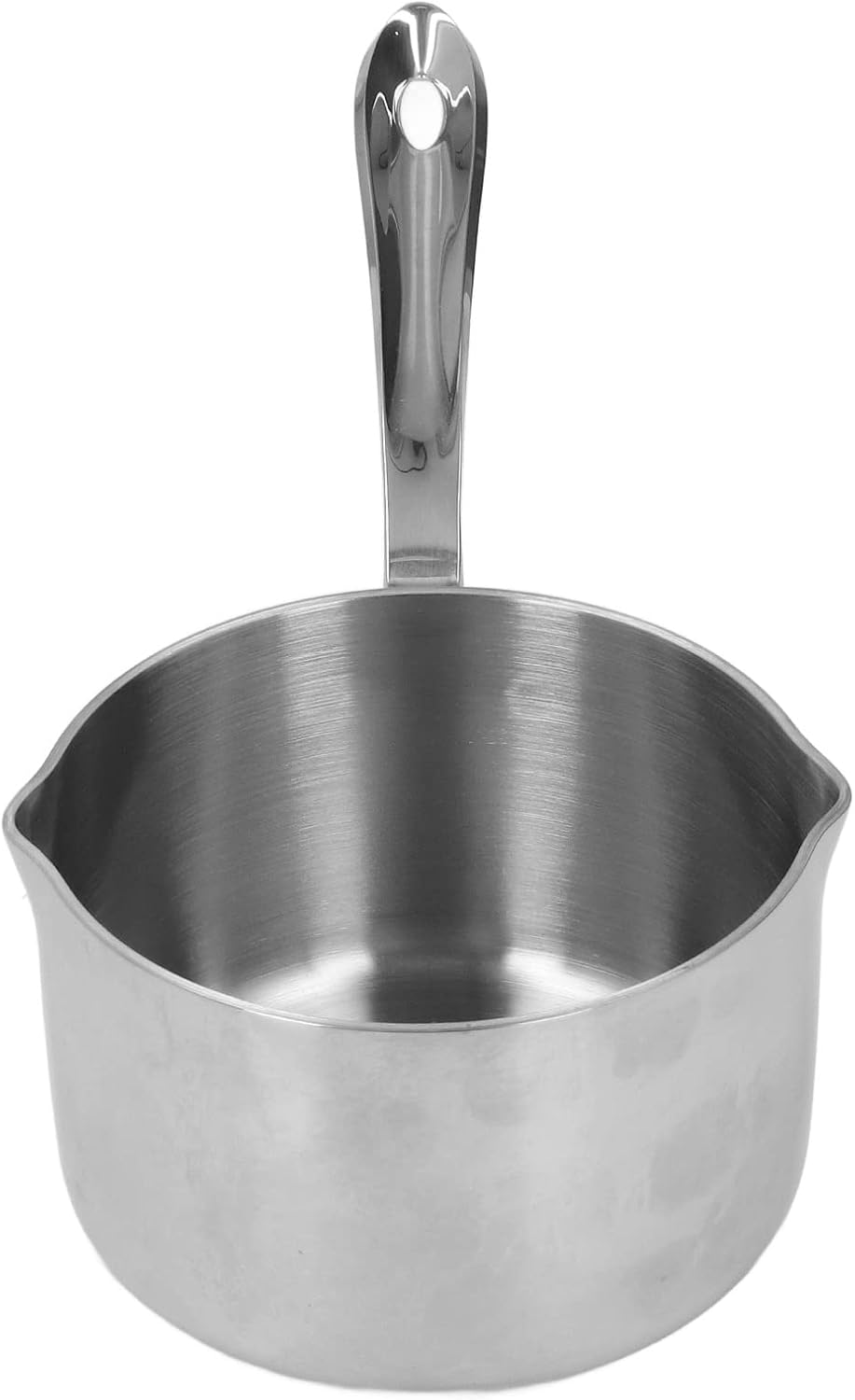 Fictory Edelstahl-Schmelztopf, Doppelausgiesser, perfekt für heisse Milch, Schokolade, Zucker, Käse,