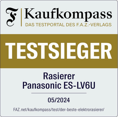 Panasonic Series 900 Premium Nass- und Trocken Rasierer ES-LV6U für Männer, 5-fach-Scherkopf mit Lin