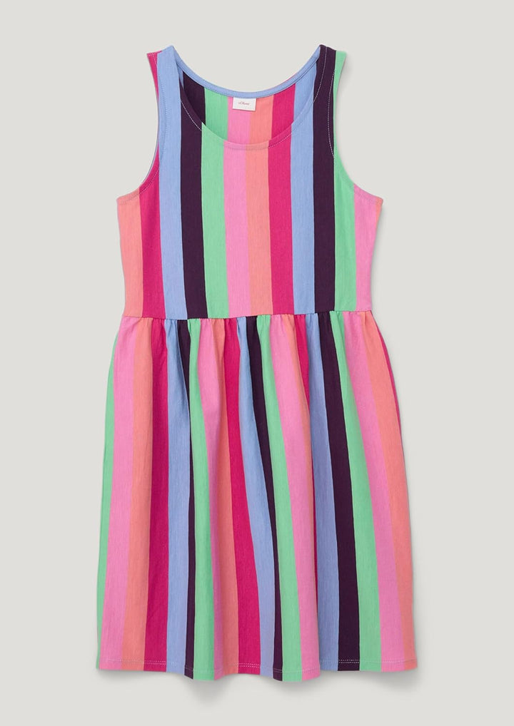 s.Oliver Kleid mit Streifen, Rosa