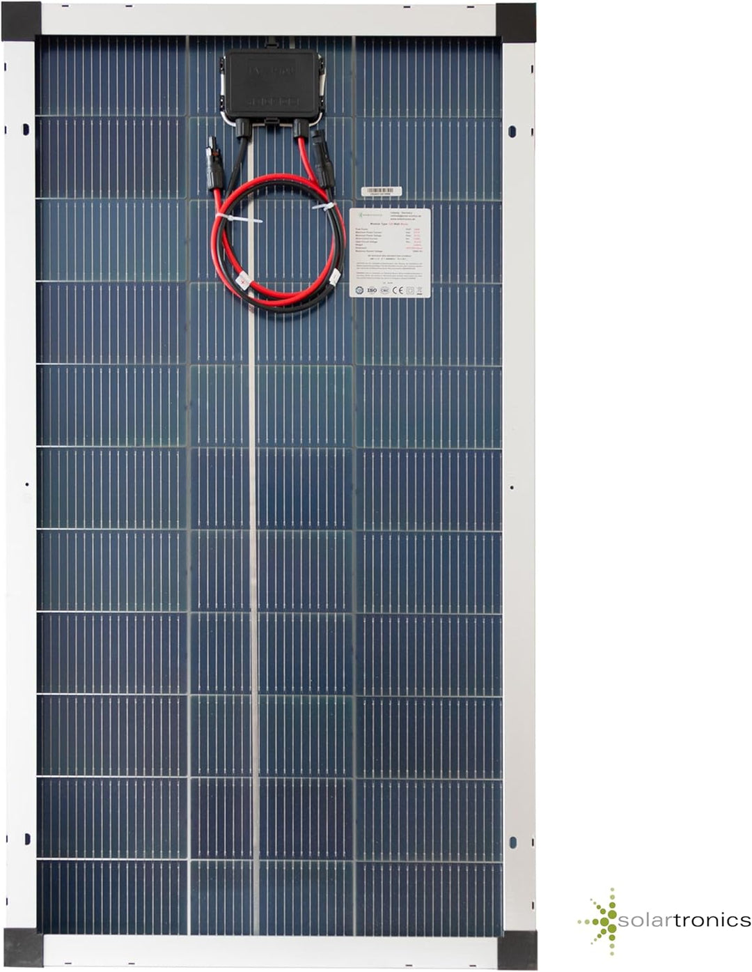 SOLARTRONICS Solarmodul 120 Watt Mono bifazial18 V 18 Busbars Solarpanel Solarzelle (2 Stück)