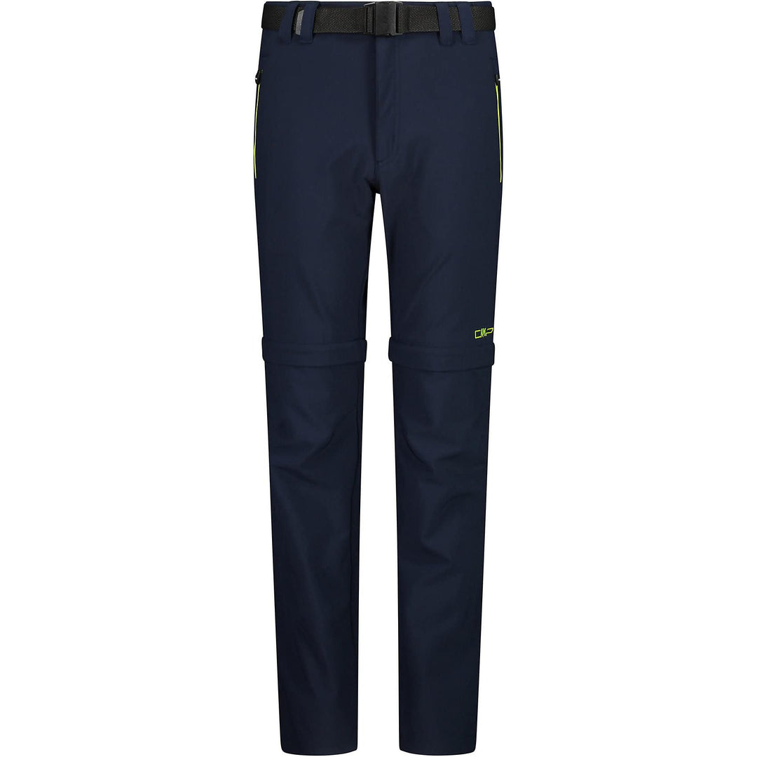 CMP Jungen Hose Zip Off Hose 128 B. Blau-limettengrün, 128 B. Blau-limettengrün