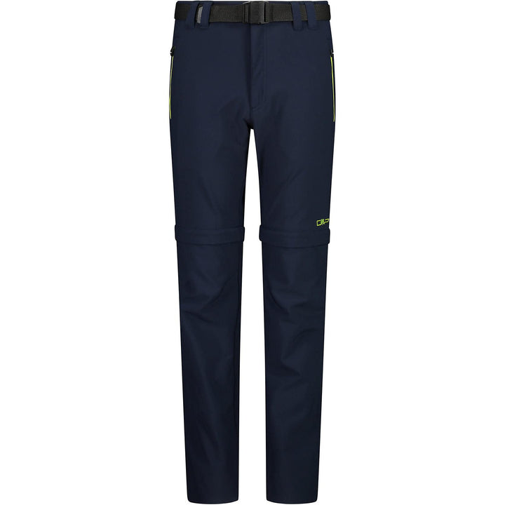 CMP Jungen Hose Zip Off Hose 128 B. Blau-limettengrün, 128 B. Blau-limettengrün