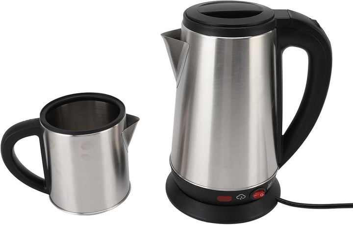 Elektrischer Türkischer Wasserkocher, Elektrisches Türkisches Wasserkocher-Set, 1 L und 2 L, Teebere
