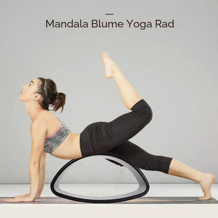 Windyday Yoga Rad Natürliches Dehn Wheel Rolle - Rutschfest, Flexibel, Belastbar Bis 200KG (Ellipse)