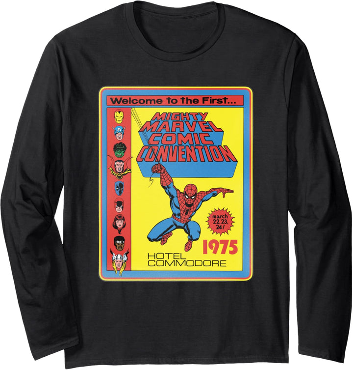 Marvel Mighty Marvel Comic Convention Vintage Langarmshirt