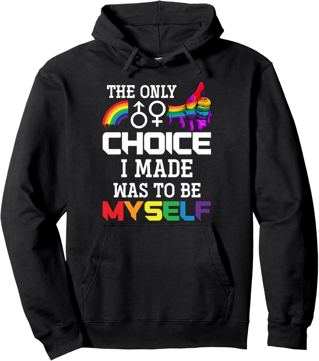 Regenbogen Flagge Gay Pride Queer Transgender Geschenk LGBT Pullover Hoodie