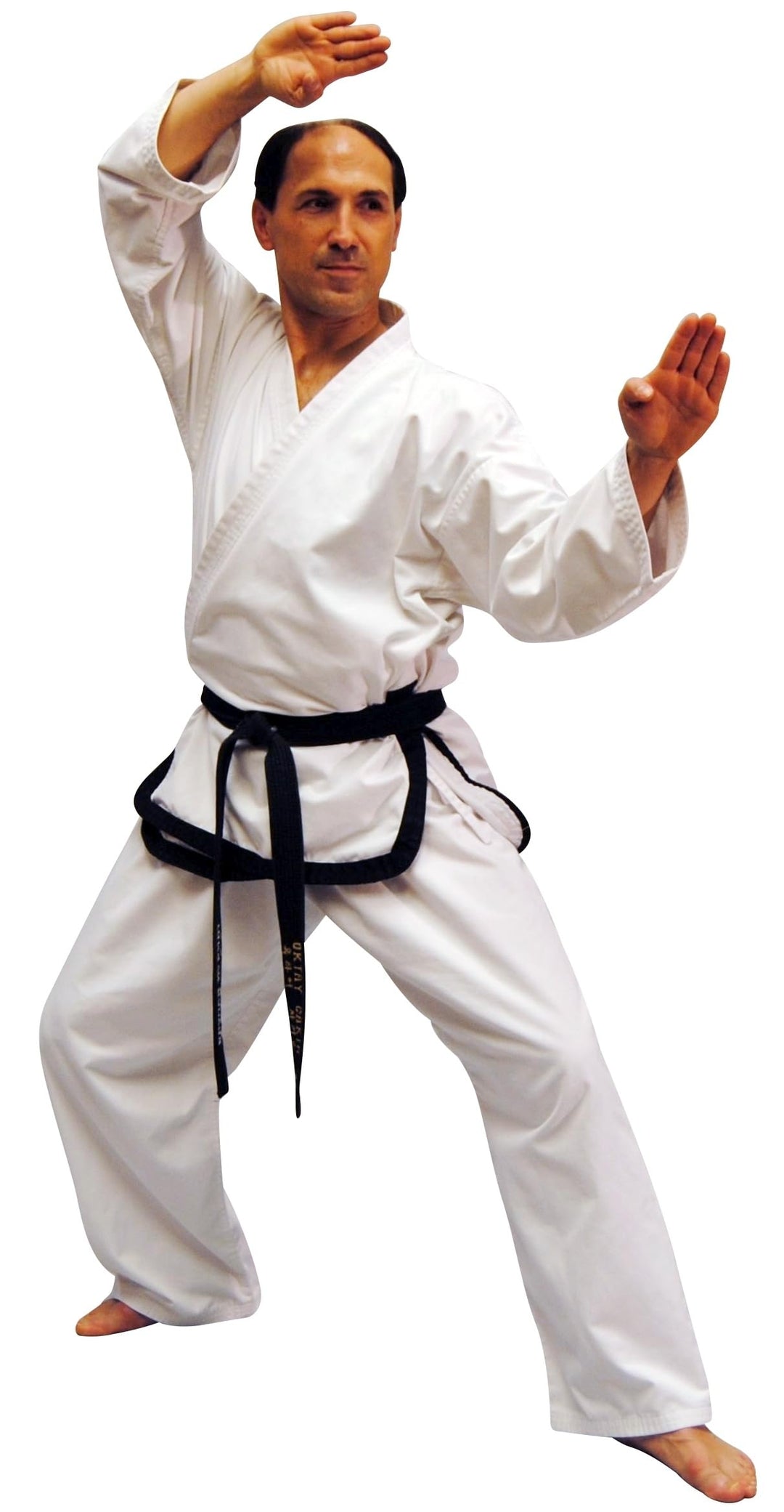 Taekwondo Anzug Meister Traditional, schwarzer Streifen - Set (Traditionelle Jacke, Gummizug Hose) 2