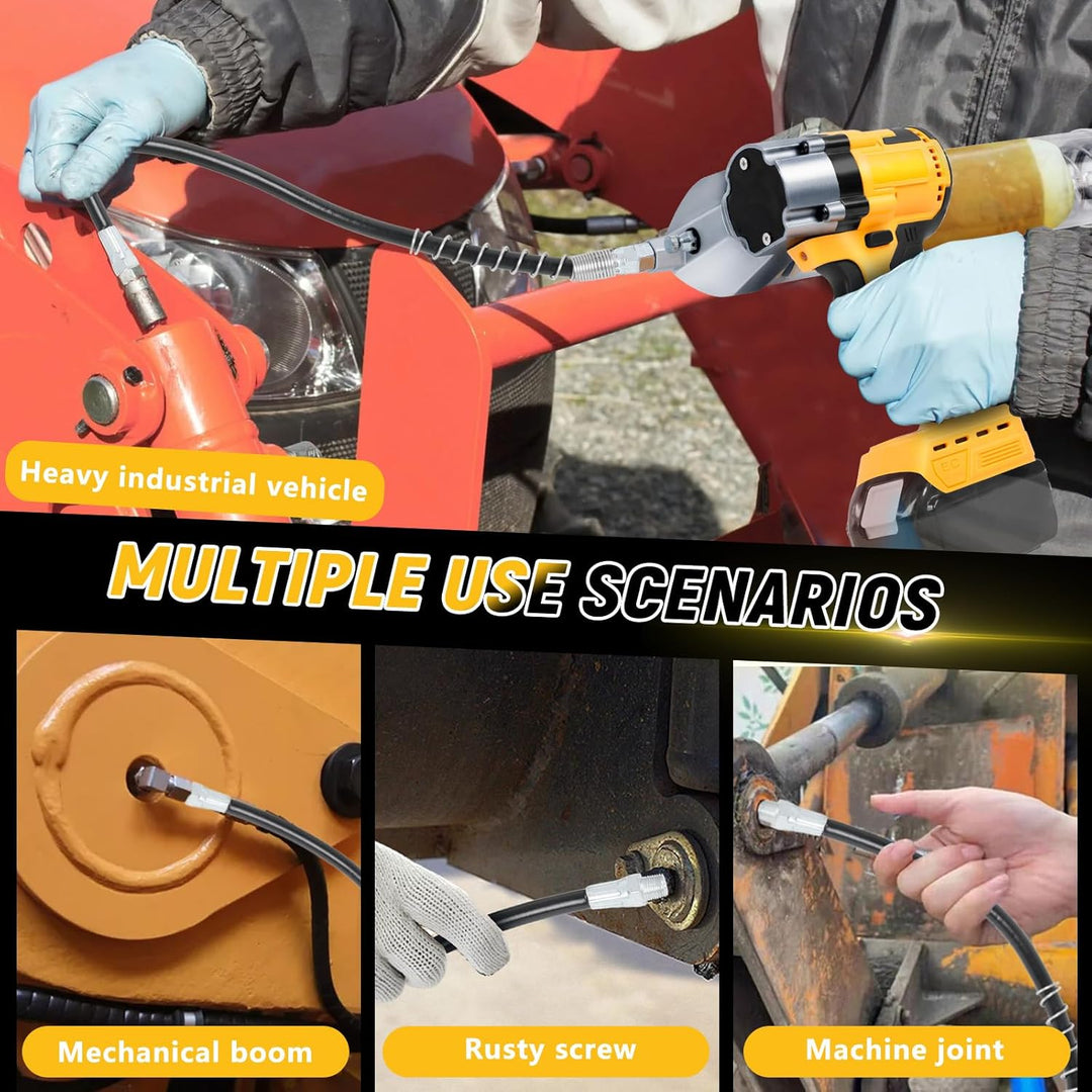 Schnurlose Fettpresse Kompatibel für Dewalt 20V MAX Akku, Bürstenlose 13000 PSI Professionelle Elekt