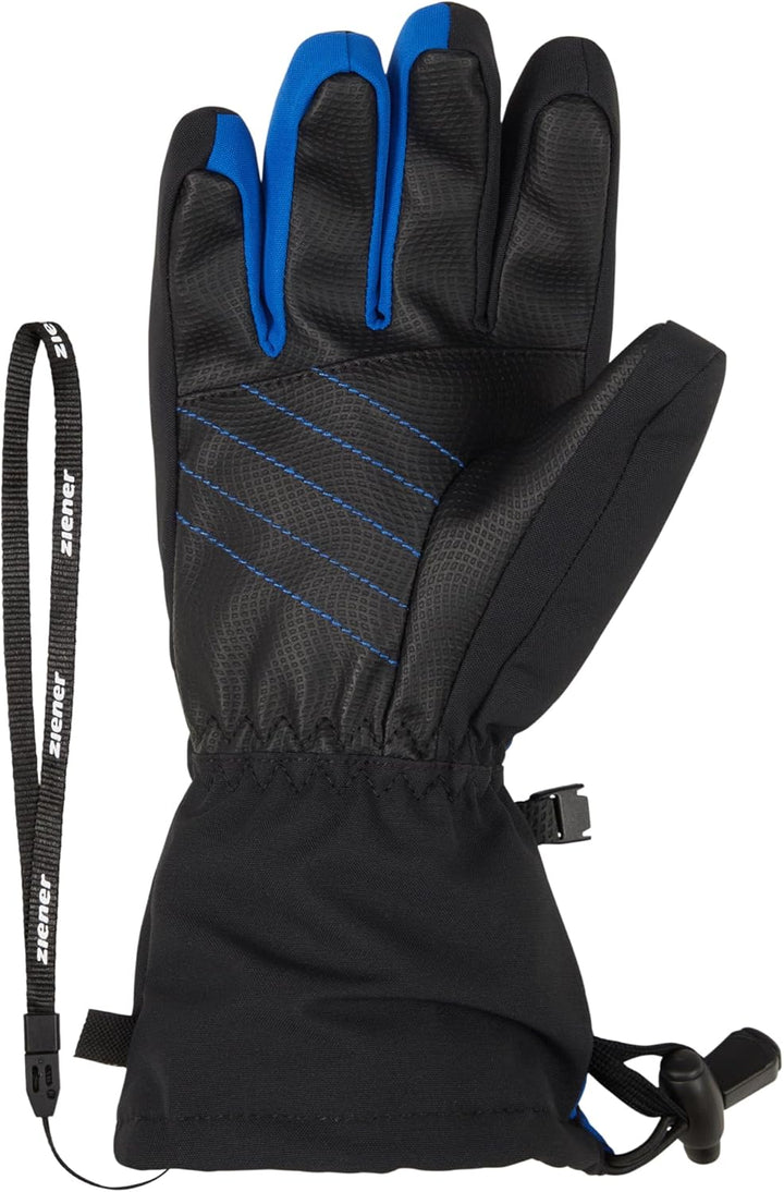 Ziener Kinder Laval Ski-Handschuhe/Wintersport | wasserdicht, Lange Stulpe 4 cobalt blue, 4 cobalt b