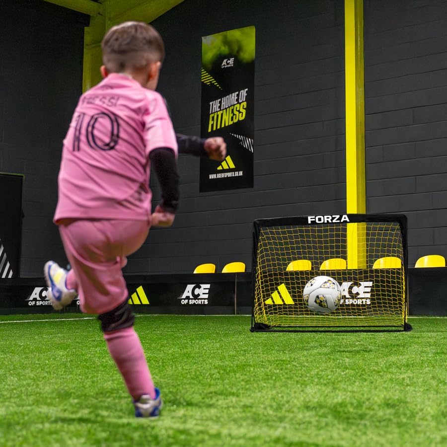 FORZA Pop-Up Fussballtore | Klappbares Fussballtor für Kinder &amp; Erwachsene | Tragbares Fussballtor G