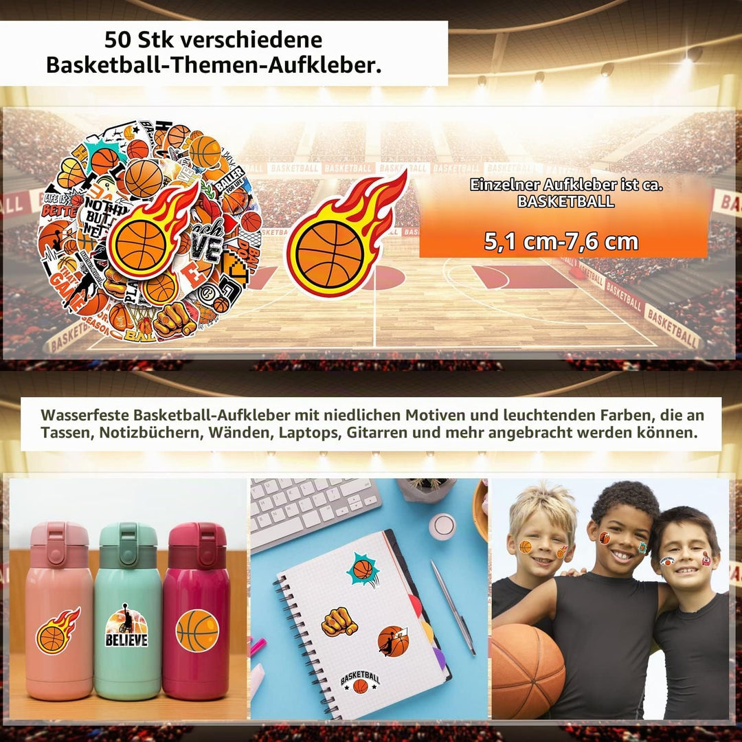 Basketball Partygeschenke 150Pcs Basketball Party Zubehör Basketball Armbänder Baseball Aufkleber Mi