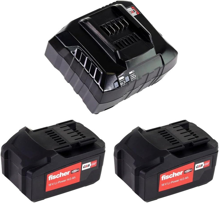 Fischer Akku-Schlagschrauber FSS 18V 600 - Set 3, Schwarz Schlagschrauber-Set 600 Nm. + Akkupack + L