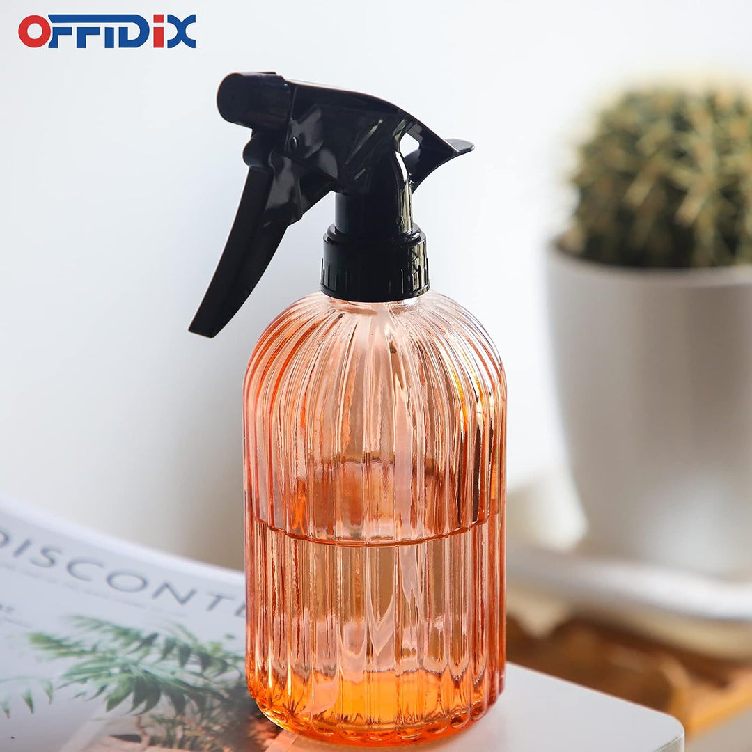 OFFIDIX Glassprühflasche, Handdruckanlage Mister 0.4L Wassersprüher Giesskanne mit Verstellbarer Düs
