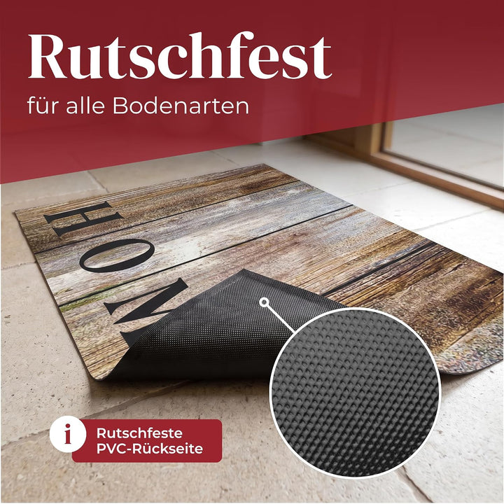 Hochwertige Fussmatte 60x80 cm (Large) – Schmutzfangmatte für Innen &amp; Aussen, rutschfest mit hoher S