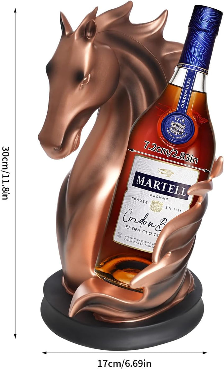 Weinflaschenhalter Weinregale Tischplatte Pferdestatue als Zuhause Küche Weinkeller Dekorative Aufbe