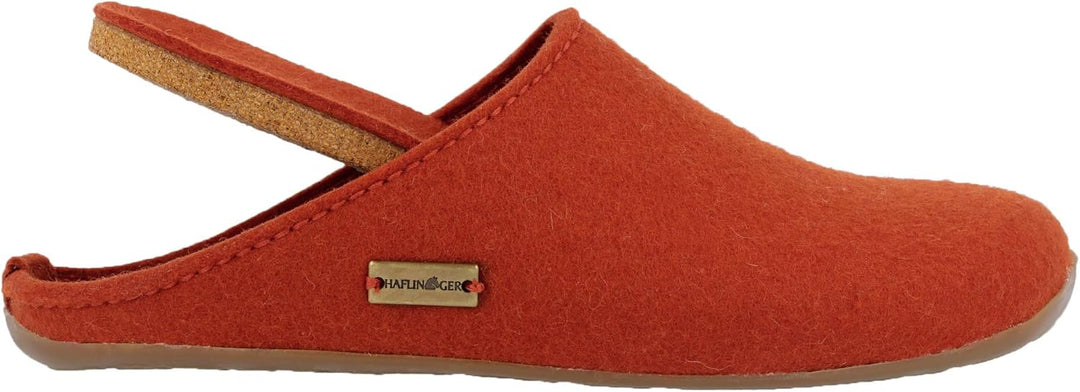 HAFLINGER Everest Fundus Filzpantoffeln im schlichten Design 37 EU Fuchs, 37 EU Fuchs
