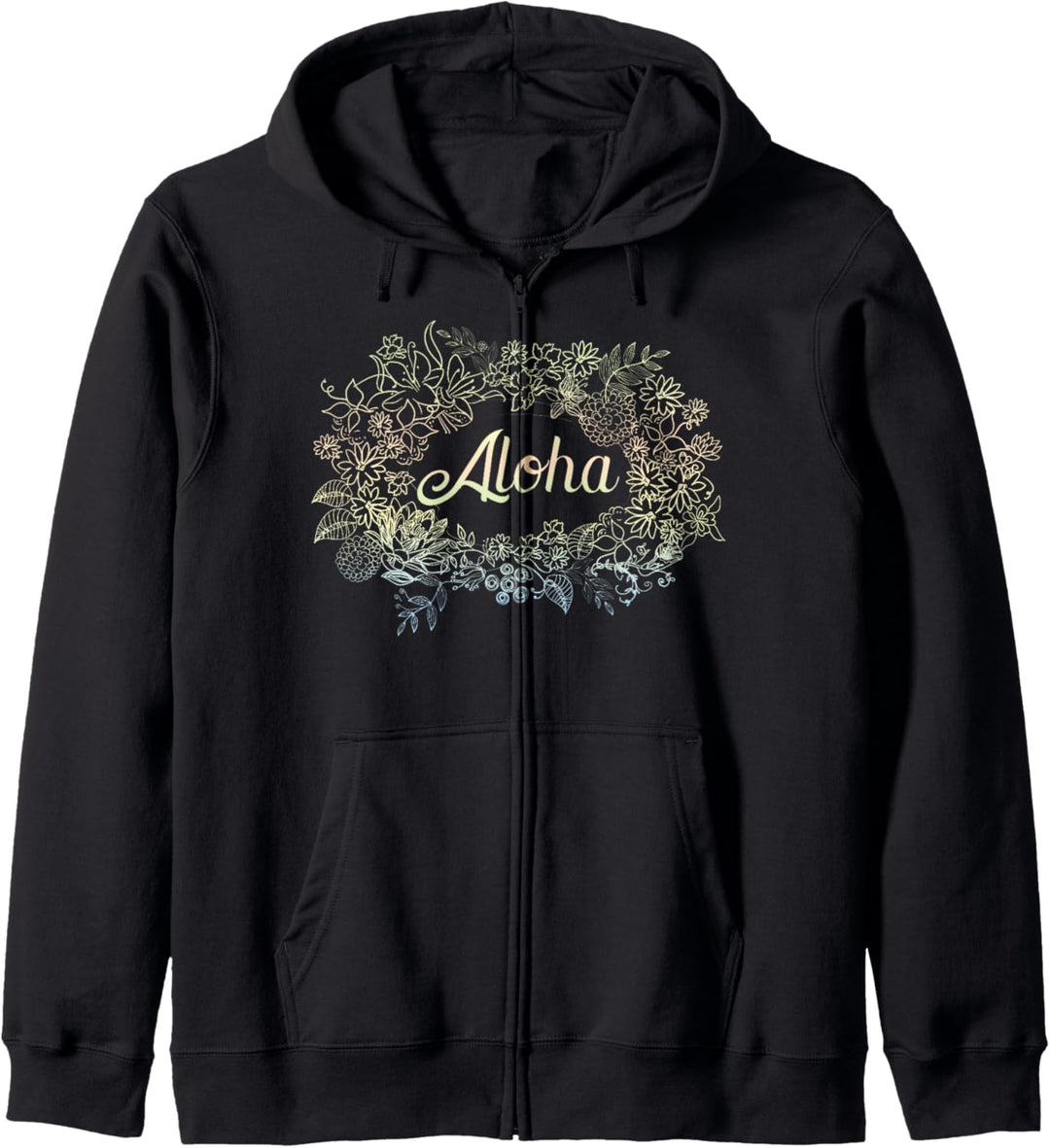 Aloha Hawaii-T-Shirt, Hawaii, Strand, Blumen, Tiki, Luau, Party Kapuzenjacke