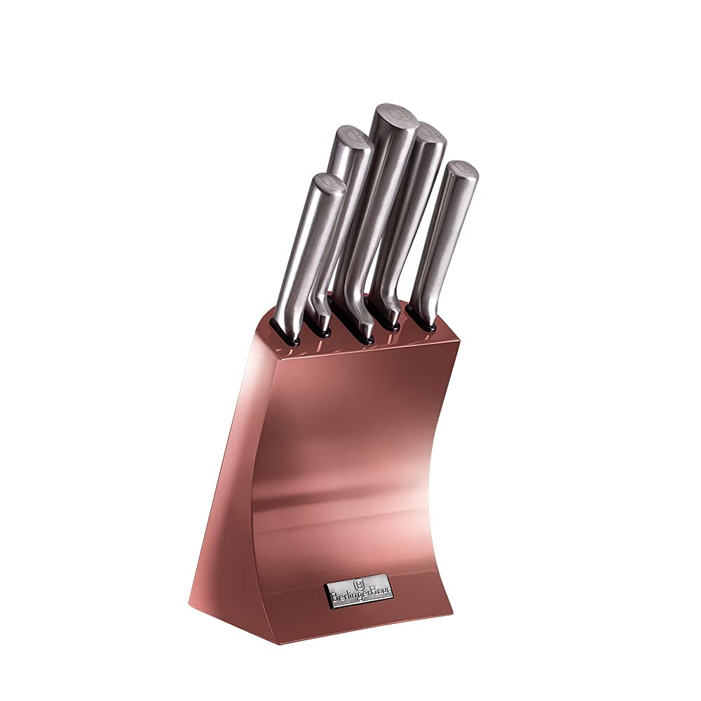 6 Tlg. Messerset Küchenmesser-Set BERLINGER HAUS Rose Gold BH-2447