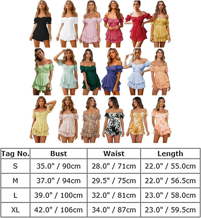 FYMNSI Damen Sommer Jumpsuit Elegant Schulterfrei Cocktail Party Festlich Overall Hosenanzug Playsui