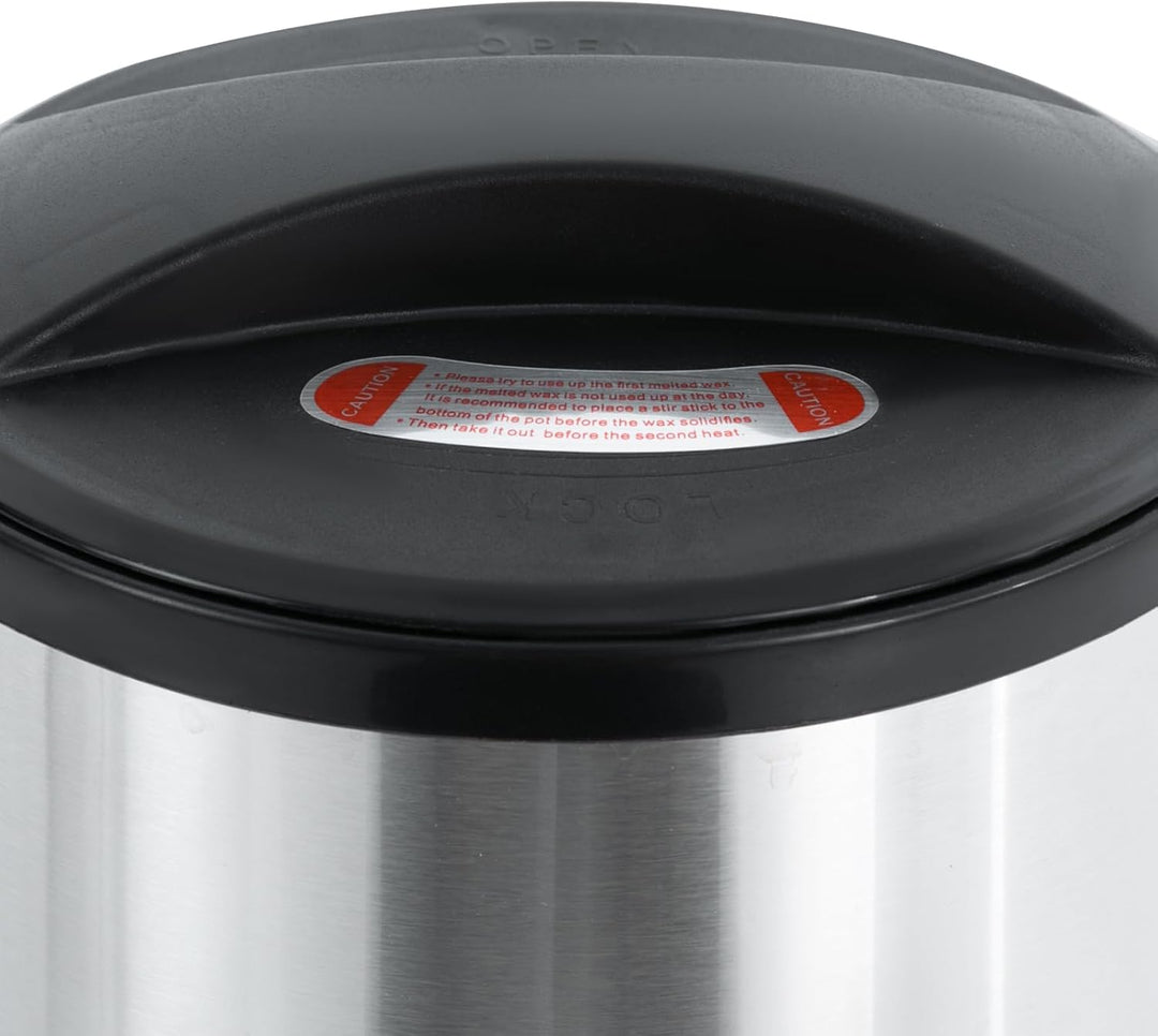10.8L Wachsschmelzer für kerzen - 1100W Elektrisch Wachsschmelztopf aus Edelstahl mit LED-Digitalanz