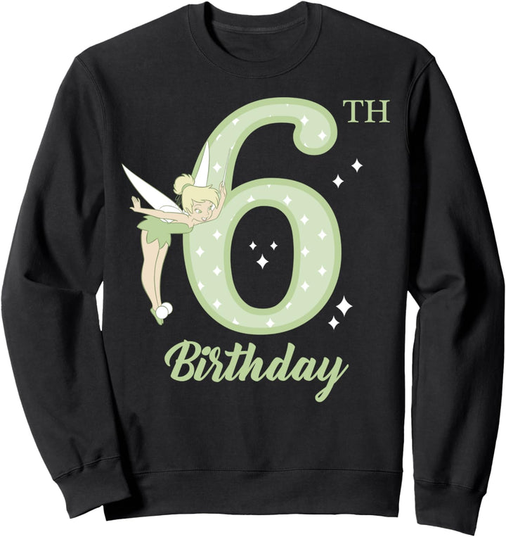 Disney Peter Pan 6th Birthday Tinkerbell Portrait Sweatshirt